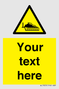 Custom warning grounding cruiser on lock cill